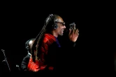 Le rappeur Snoop Dogg anime l'exhibition Tyson-Jones Jr au Staples Center de Los Angeles, le 28 novembre 2020