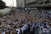Manifestation contre l'acquittement de la chrétienne Asia Bibi à Karachi, le 1er novembre 2018