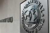 Le logo du Fonds monétaire international à Washington, le 27 mars 2020