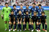 L'équipe du Japon avant le match de phase de groupes du Mondial face à l'Angleterre, à Nice, le 19 juin 2019
