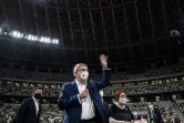 Le patron du CIO Thomas Bach lors de l'inauguration du stade national de Tokyo, la principale enceinte dédiée aux Jeux olympiques japonais, le 17 novembre 2020