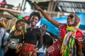 Des fans rastafaristes dansent pendant le festival mondial Bob Marley, le 3 février 2018 à Durban, en Afrique du Sud