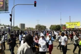 Manifestation devant le quartier général de l'armée à Khartoum, le 7 avril 2019 au Soudan