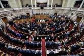 Les députés grecs dans l'hémicycle du Parlement à Athènes le 17 juillet 2019