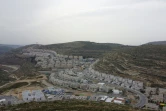 Vue partielle de la colonie juive de Givat Zeev, près de la ville de Ramallah, en Cisjordanie occupée le 13 mai 2020 