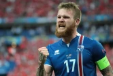 Le milieu islandais Aron Gunnarsson, le 22 juin 2016 à Saint-Denis après la victoire face à l'Autriche
