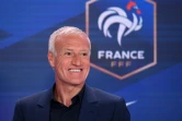 Le sélectionneur des Bleus Didier Deschamps lors d'un point presse en marge de l'annonce des joueurs retenus pour l'Euro, le 18 mai 2021 à Boulogne