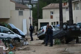 Des policiers au Cannet le 6 octobre 2015