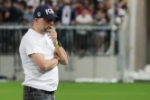 Le président des Girondins Gerard Lopez après l'arrêt du match contre Rodez, le 2 juin 2023 à Bordeaux  