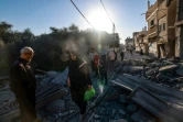 Un immeuble détruit par un bombardement israélien à Rafah, dans le sud de la bande de Gaza, le 4 février 2024