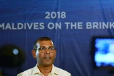 L'ancien président des Maldives Mohamed Nasheed lors d'une conférence de presse, le 24 septembre 2018 à Colombo, au Sri Lanka