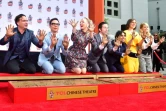 L'équipe de la série "The Big Bang Theory" à Hollywood le 1er mai 2019
