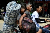 Des personnes déplacées après les récents affrontements entre guérilleros dans la région colombienne du Catatumbo (nord-est), le 18 janvier 2025
