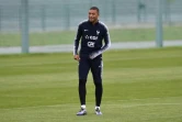 L'attaquant de l'équipe de France Kylian Mbappé lors d'une séance d'entraînement au stade d'Istra, le 4 juillet 2018 