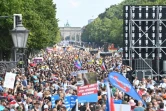 Manifestation contre les mesures de restriction antiCovid-19 à Berlin, le 29 août 2020