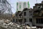 Un immeuble partiellement démoli, le 21 avril 2017 à Moscou
