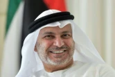 Anwar Gargash, le ministre d'Etat émirati aux Affaires étrangères, lors d'une interview avec l'AFP, le 7 juin 2017 à Dubaï