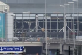 L'aéroport de Bruxelles Zaventem après le double attentat à la bombe du 22 mars 2016