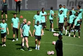 Les Nantais à l'entraînement au Stade de France à la veille de leur finale de Coupe de France contre Nice, le 6 mai 2022  