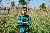 Ngo Xuan Quyet, ancien vendeur de pesticides, s'est reconverti dans l'agriculture raisonnée, le 22 octobre 2020 à la ferme de Cat Lai Co-op, près de Hanoï, au Vietnam