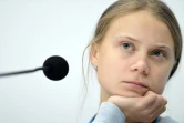 La militante suédoise pour le climat Greta Thunberg, lors d'une conférence de presse de jeunes activistes sur la COP25, à Madrid le 9 décembre 2019