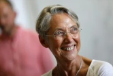 La Première ministre Elisabeth Borne lors d'un déplacement électoral à Clécy (Calvados), le 17 juin 2022