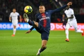L'attaquant du PSG Kylian Mbappé auteur d'un doublé lors de la victoire 4-0 face à Dijon au Parc des Princes en avant-dernière journée de L1 le 18 mai 2019