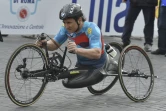 Alexandre Zanardi le 2 avril 2017 lors du 23e Marathon à Rome(ARCHIVES). 
