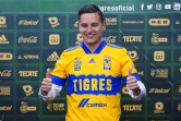 La nouvelle recrue du club mexicain les Tigres UANL, le Français Florian Thauvin, lors de sa présentation en conférence de presse, à Monterrey, le 12 juin 2021