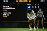 Serena Williams le 28 juin 2022 sur le Center Court de Wimbledon. De retour à la compétition en simple, l'Américaine a fini exténuée après 3h11 d'échanges