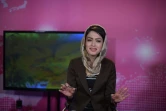 Une journaliste afghane enregistre sa matinale à TV-Zan, le 24 mai 2017 à Kaboul