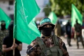 Des membres des brigades Ezzedine al-Qassam, la branche militaire du Hamas défilent à Gaza, le 16 avril, 2016 