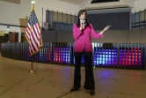 L'ancienne ambassadrice de l'ONU et candidate à la primaire républicaine pour l'élection présidentielle de 2024, Nikki Haley, lors du caucus de l'Iowa, à Des Moines, aux Etats-Unis, le 15 janvier 2024