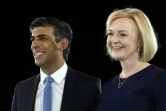 Rishi Sunak (g) et Liz Truss, les deux candidats au poste de Premier ministre du Royaume-Uni, à Londres, le 31 août 2022