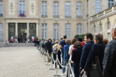 Les Français rendent hommage à l'ex-président Jacques Chirac à l'Elysée, le 27 septembre 2019
