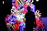 Des illuminations de Noël, le 13 décembre 2019 à Caracas, au Venezuela