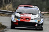 Le Britannique Elfyn Evans au volant de sa Toyota lors du 89e Rallye Monte-Carlo, le 21 janvier 2020.     
