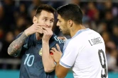 Lionel Messi et Luis Suarez lors du match amical entre l'Argentine et l'Uruguay du 18 novembre 2019 au Bloomfield stadium de Tel Aviv