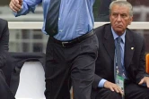 José Antonio Camacho, alors sélectionneur de l'Espagne, réagit lors du match face à la Corée du Sud au Mondial-2002, le 22 juin 2002 à Gwangju