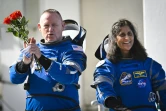 Les astronautes de la Nasa Butch Wilmore (gauche) et Suni Williams, à Cap Canaveral en Floride le 1er juin 2024
