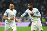 Les milieux de terrain Dimitry Payet et le Brésilien Gerson, lors du quart de finale retour de la Ligue Europa Conference de l'OM contre le PAOK Thessaloniki, le 7 avril 2022 au Stade Vélodrome