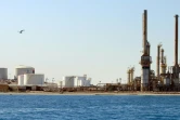 A general view shows an oil facility in oil-rich Libya where oil revenues have more than tripled in 2017 according to the central bank despite violence and political instability