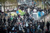 Opération de contrôle des migrants le 31 octobre 2016 dans le nord de Paris