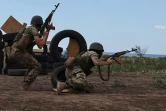Des soldats ukrainiens prennent part à des exercices dans la région d'Odessa le 22 juin 2022