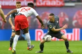 Le milieu de terrain du Bayern Munich Franck Ribéry (d) lors du match nul 0-0 à Leipzig le 11 mai 2019