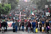 Une caravane de migrants à Tapachula, au sud du Mexique, le 24 décembre 2023