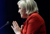 Marine Le Pen, candidate Front national à la présidentielle, le 26 mars 2017 en meeting à Lille