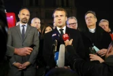 Edouard Philippe et Emmanuel Macron, le 15 avril 2019, au chevet de Notre-Dame