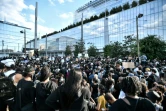 Rassemblement devant le TGI de Paris le 2 juin 2020 à l'appel du comité de soutien de la famille d'Adama Traoré, un jeune homme noir de 24 ans mort en 2016 après son interpellation