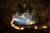 Chemin d'accès aux grottes de Skocjan, près de la ville de Divaca, le 25 mai 2021
